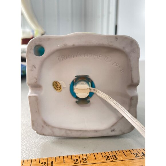 Vintage 1998 Trim A Home Ceramic Bayberry Bank Lighted Holiday Village Christmas - Picture 3 of 6